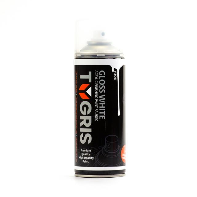 TYGRIS Gloss White Paint (RAL9010) 400 ml