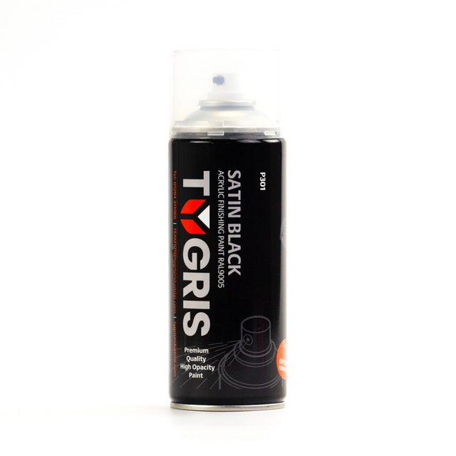 TYGRIS Satin Black Paint (RAL9005) 400 ml