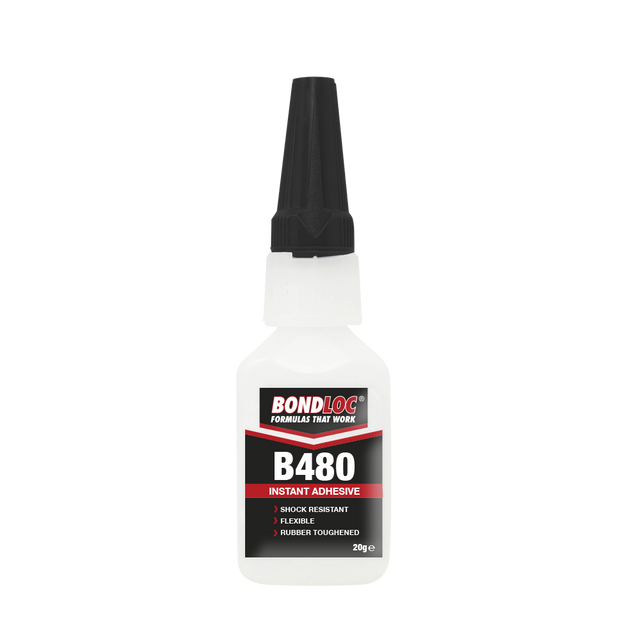 Bondloc Rubber Toughened (Black) Instant Adhesive B480 x 20g