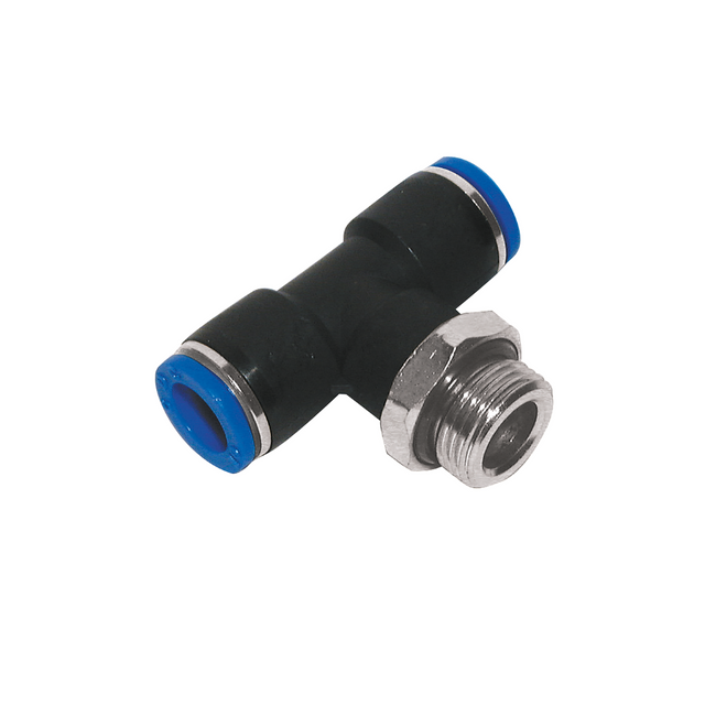 04MM OD X 1/4" BSPP T MALE CENTRE LEG