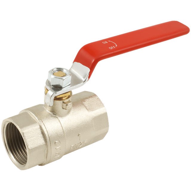 Female Ball Valve - Red Handle