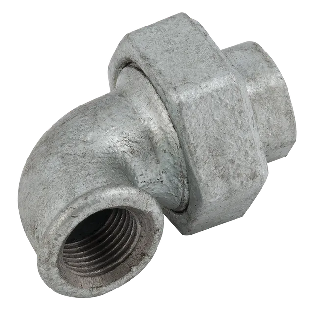 EE BSP Equal Union 90° Taper Elbow Galvanised