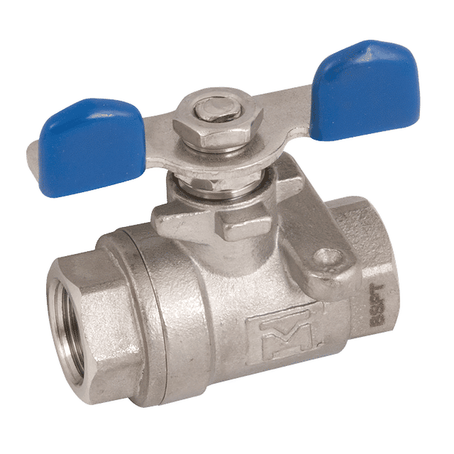 Stainless Steel Ball Valves - 2 Piece Wing Handle