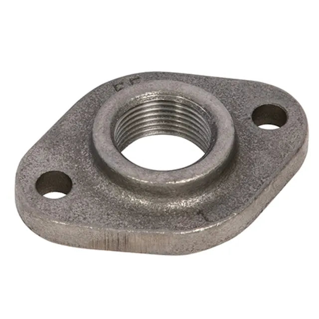 EE Black Screwed Flange with 2 Bolt Holes BSP
