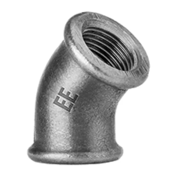 EE Galvanised 45° Equal Elbow BSP Female