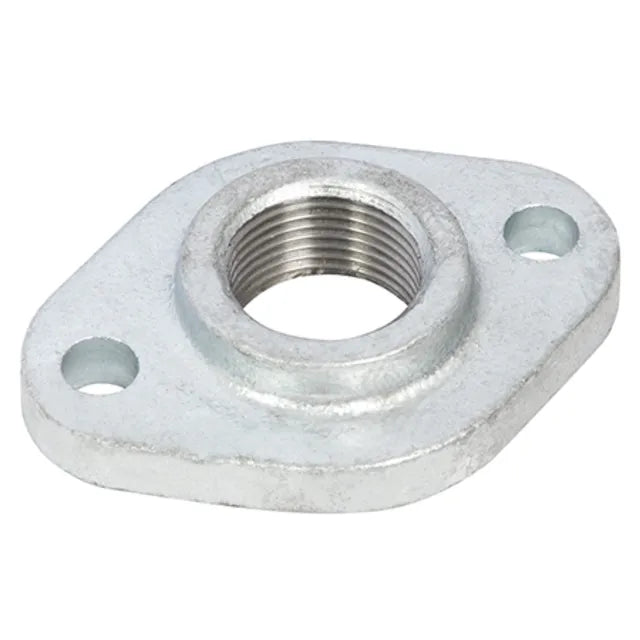 EE Galvanised Screwed Flange with 2 Bolt Holes BSP