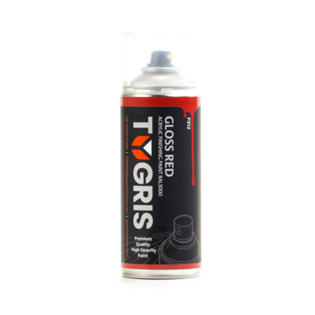 TYGRIS Gloss Red Paint (RAL3000) 400 ml