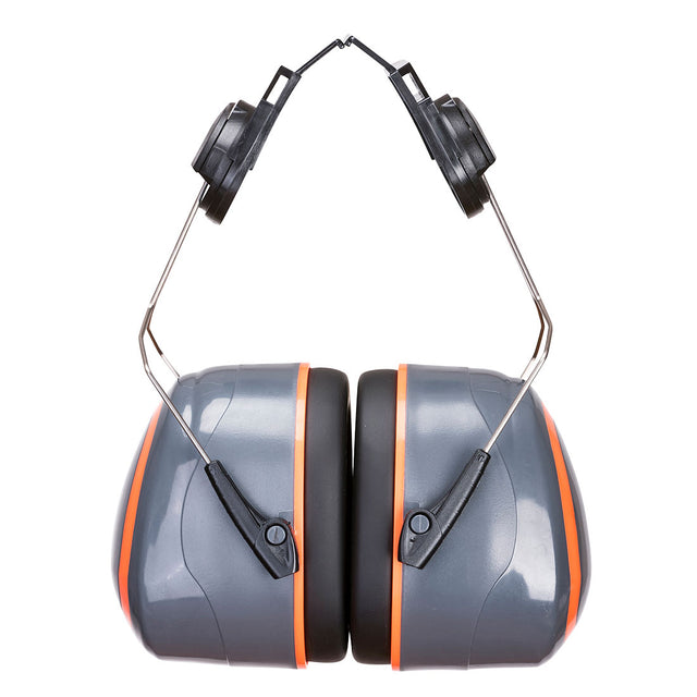 Portwest HV Extreme Ear Defenders High Clip-On Grey/Orange