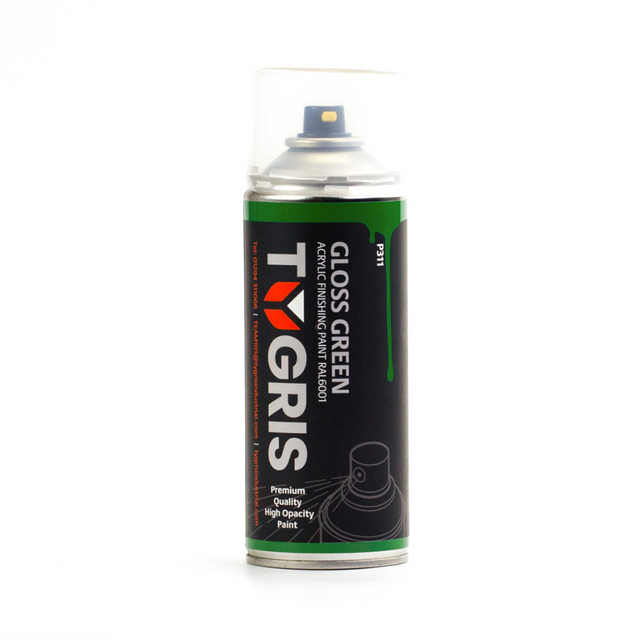 TYGRIS Gloss Green Paint (RAL6001) 400 ml
