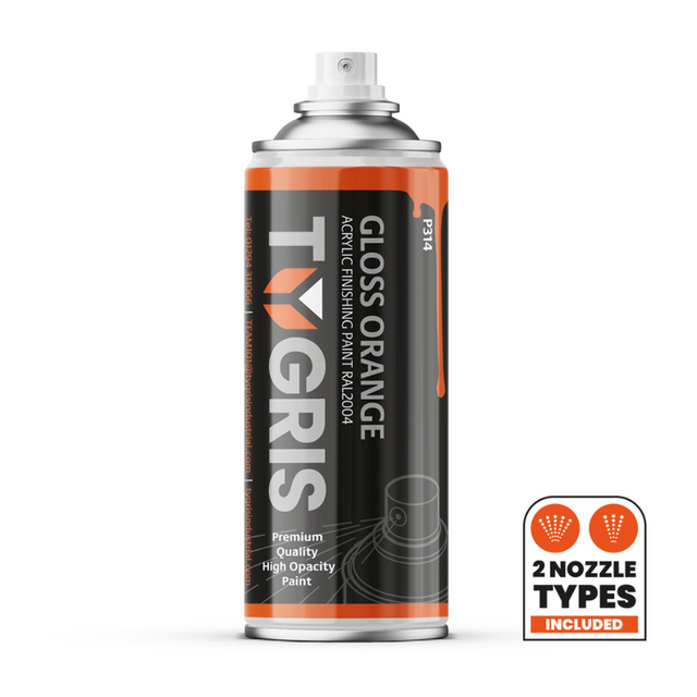 TYGRIS Gloss Orange Paint (RAL2004) 400 ml
