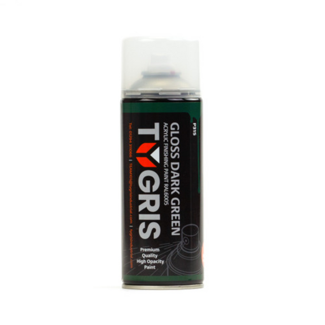 TYGRIS Gloss Dark Green Paint (RAL6005) 400 ml