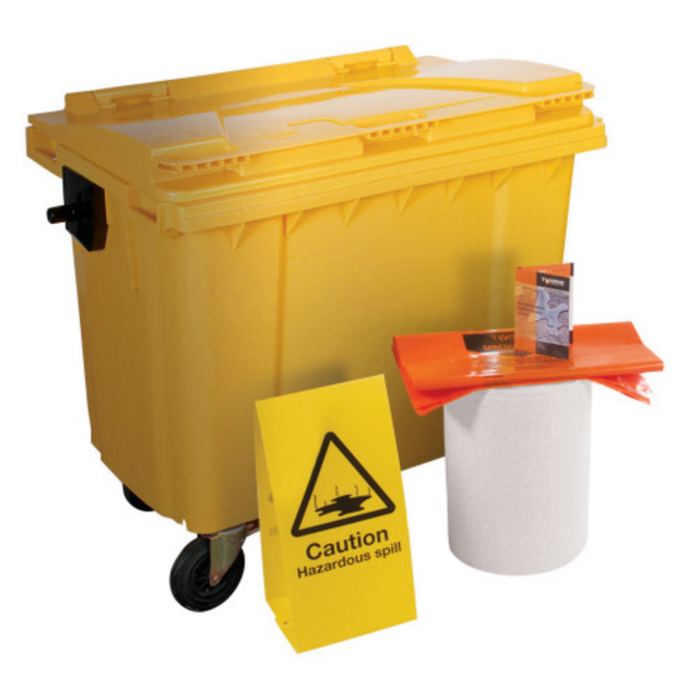 TYGRIS 4-Wheeled Oil Only Spill Kit 500 Litre