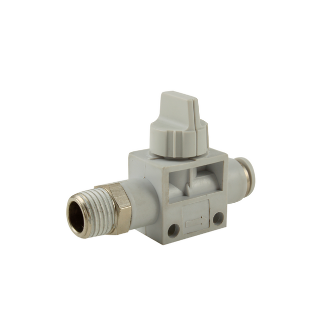 08MM X 1/4" BSPT X TUBE GREY B.VALVE