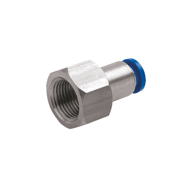 06MM OD X 1/4" BSPP FMALE STUD PUSHIN