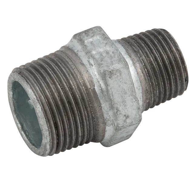 EE 1/4" X 1/8" Galvanised Hex Reducing Nipple
