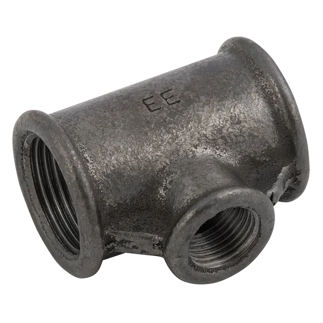 EE 2" X  X 2" BSP Unequal Tee 90 Black
