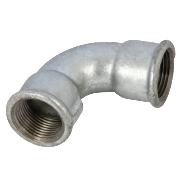 EE Galvanised Short Bend BSP Equal Female