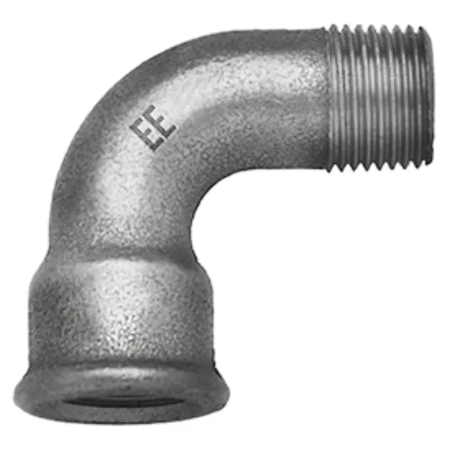 EE Galvanised Short Bend BSP Male X Female