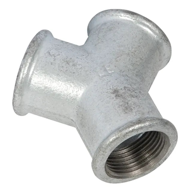 EE Galvanised Equal Y Piece BSP Female
