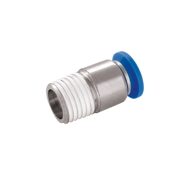 MALE ROUND STRAIGHT STUD 10MMX 1/8"