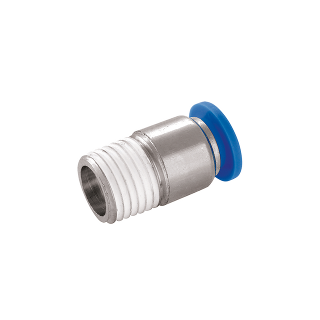 MALE ROUND STRAIGHT STUD 4MM X 1/4"