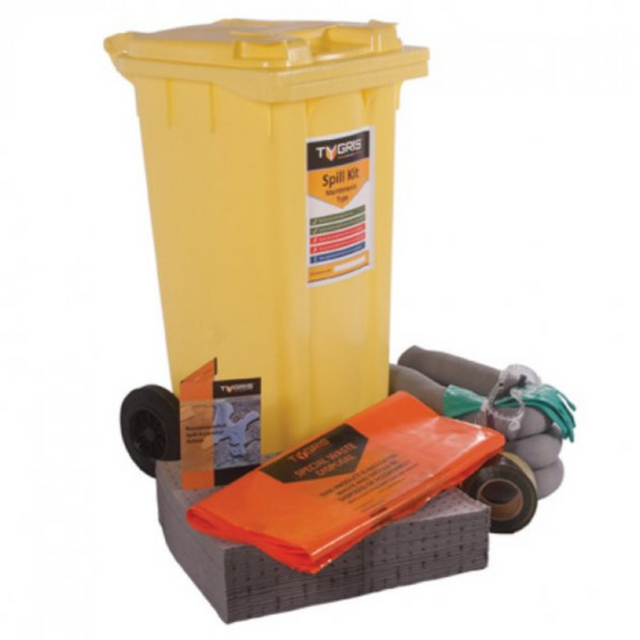 TYGRIS 2-Wheeled Maintenance Spill Kit  90 Litre