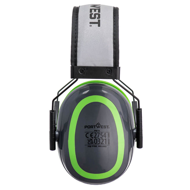 Portwest HV Extreme Ear Defenders Low Grey/Green