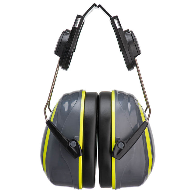 Portwest HV Extreme Ear Defenders Medium Clip-On Grey/Yellow