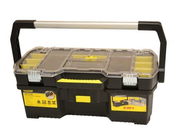 Toolbox with Tote Tray Organiser