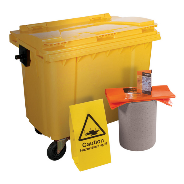 TYGRIS 4-Wheeled Maintenance Spill Kit  1000 Litre