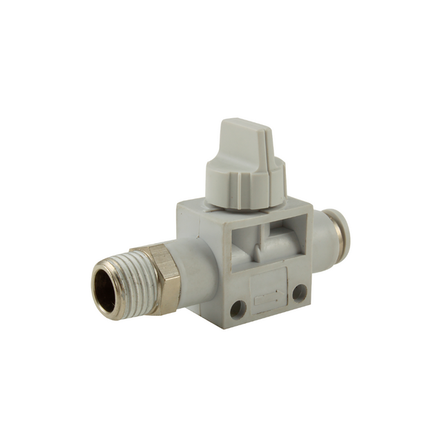 10MM X 3/8" BSPT X TUBE GREY B.VALVE