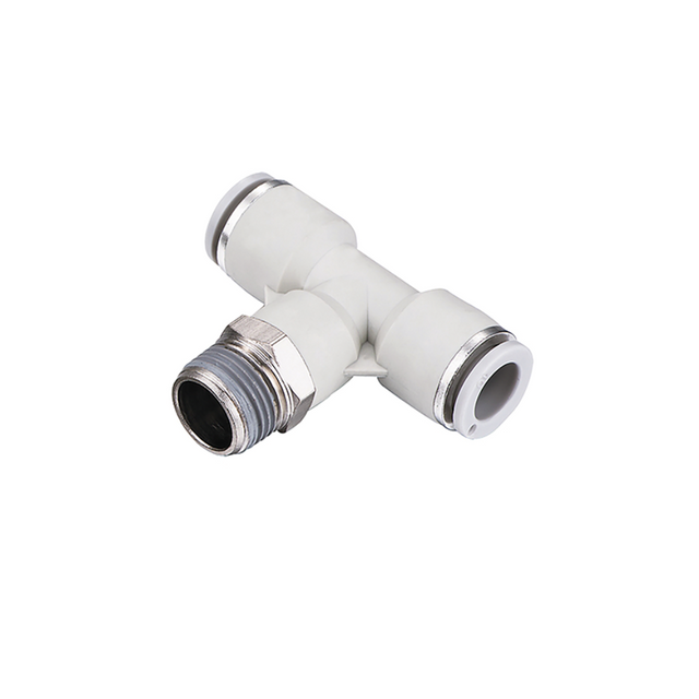 MALE STUD TEE 4MM X 3/8"-WHITE