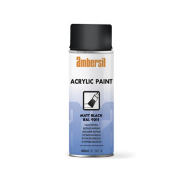 AMB Acrylic Paint 9011 Black Mat II 6X400ML (20180)